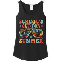 Retro Last Day Of Schools Out For Summer Teacher Boy Girl Ladies Essential Tank