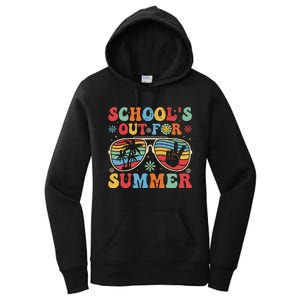 Retro Last Day Of Schools Out For Summer Teacher Boy Girl Women's Pullover Hoodie