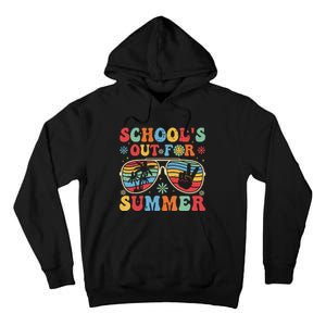 Retro Last Day Of Schools Out For Summer Teacher Boy Girl Tall Hoodie