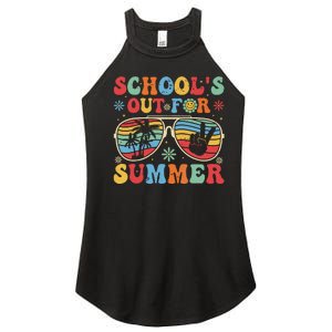 Retro Last Day Of Schools Out For Summer Teacher Boy Girl Women's Perfect Tri Rocker Tank