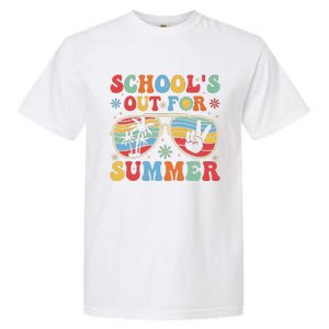 Retro Last Day Of Schools Out For Summer Teacher Boy Girl Garment-Dyed Heavyweight T-Shirt