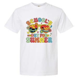 Retro Last Day Of Schools Out For Summer Teacher Boy Girl Garment-Dyed Heavyweight T-Shirt