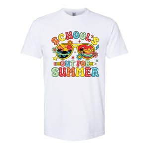 Retro Last Day Of Schools Out For Summer Teacher Boy Girl Softstyle CVC T-Shirt