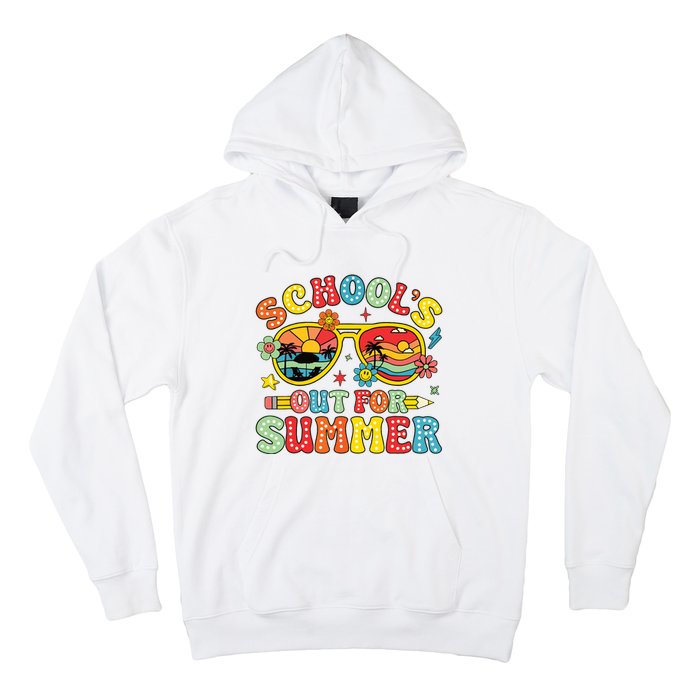 Retro Last Day Of Schools Out For Summer Teacher Boy Girl Hoodie