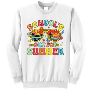 Retro Last Day Of Schools Out For Summer Teacher Boy Girl Sweatshirt