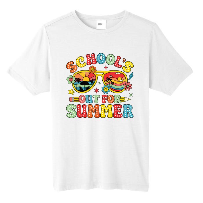 Retro Last Day Of Schools Out For Summer Teacher Boy Girl Tall Fusion ChromaSoft Performance T-Shirt