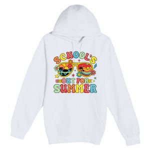 Retro Last Day Of Schools Out For Summer Teacher Boy Girl Premium Pullover Hoodie