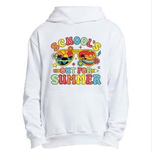 Retro Last Day Of Schools Out For Summer Teacher Boy Girl Urban Pullover Hoodie