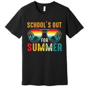 Retro Last Day Of Schools Out For Summer Teacher Boy Girl Premium T-Shirt