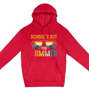 Retro Last Day Of Schools Out For Summer Teacher Boy Girl Premium Pullover Hoodie