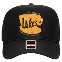 Retro Lukes Diner High Crown Mesh Back Trucker Hat