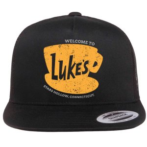 Retro Lukes Diner Flat Bill Trucker Hat