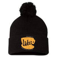 Retro Lukes Diner Pom Pom 12in Knit Beanie