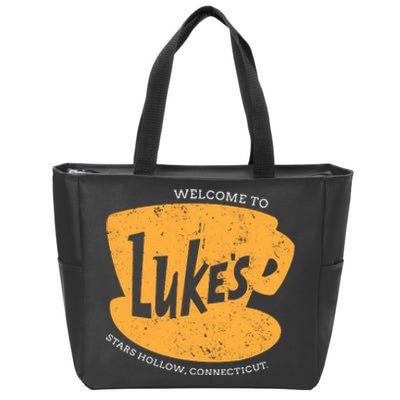 Retro Lukes Diner Zip Tote Bag