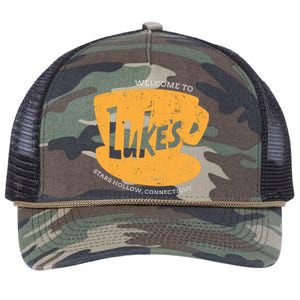 Retro Lukes Diner Retro Rope Trucker Hat Cap