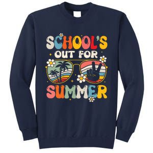 Retro Last Day Of Schools Out For Summer Teacher Boy Girl Tall Sweatshirt