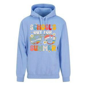 Retro Last Day Of Schools Out For Summer Teacher Boy Girl Unisex Surf Hoodie