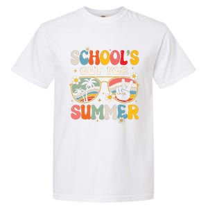 Retro Last Day Of Schools Out For Summer Teacher Boy Girl Garment-Dyed Heavyweight T-Shirt