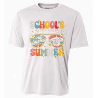 Retro Last Day Of Schools Out For Summer Teacher Boy Girl Cooling Performance Crew T-Shirt