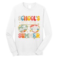 Retro Last Day Of Schools Out For Summer Teacher Boy Girl Long Sleeve Shirt