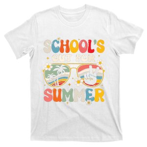 Retro Last Day Of Schools Out For Summer Teacher Boy Girl T-Shirt