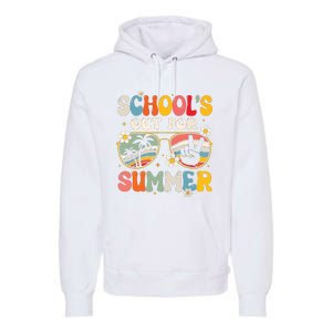 Retro Last Day Of Schools Out For Summer Teacher Boy Girl Premium Hoodie