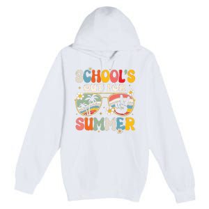 Retro Last Day Of Schools Out For Summer Teacher Boy Girl Premium Pullover Hoodie