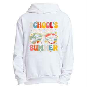 Retro Last Day Of Schools Out For Summer Teacher Boy Girl Urban Pullover Hoodie