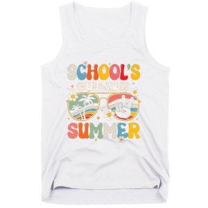 Retro Last Day Of Schools Out For Summer Teacher Boy Girl Tank Top