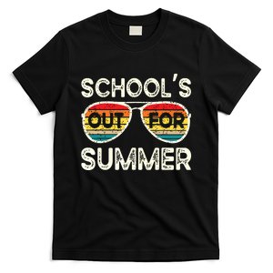 Retro Last Day Of School Schools Out For Summer Teacher T-Shirt