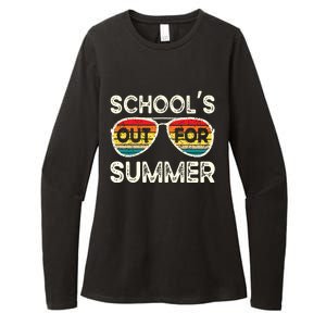 Retro Last Day Of School Schools Out For Summer Teacher Womens CVC Long Sleeve Shirt