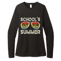 Retro Last Day Of School Schools Out For Summer Teacher Womens CVC Long Sleeve Shirt