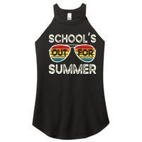 Retro Last Day Of School Schools Out For Summer Teacher Women's Perfect Tri Rocker Tank