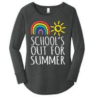 Retro Last Day Of School Schools Out For Summer Teacher Women's Perfect Tri Tunic Long Sleeve Shirt