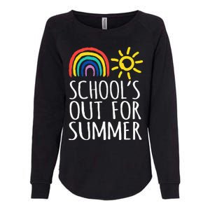 Retro Last Day Of School Schools Out For Summer Teacher Womens California Wash Sweatshirt