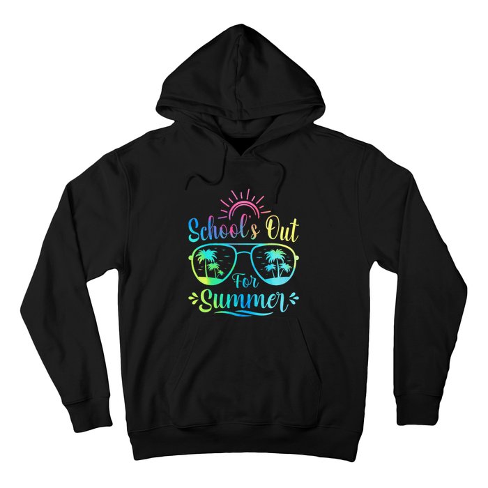 Retro Last Day Of School Schools Out Summer Teacher Hoodie