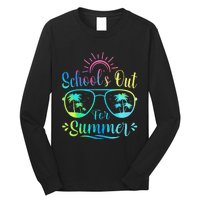 Retro Last Day Of School Schools Out Summer Teacher Long Sleeve Shirt