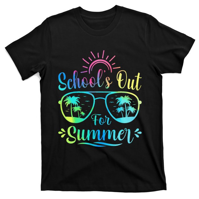 Retro Last Day Of School Schools Out Summer Teacher T-Shirt