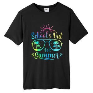 Retro Last Day Of School Schools Out Summer Teacher Tall Fusion ChromaSoft Performance T-Shirt