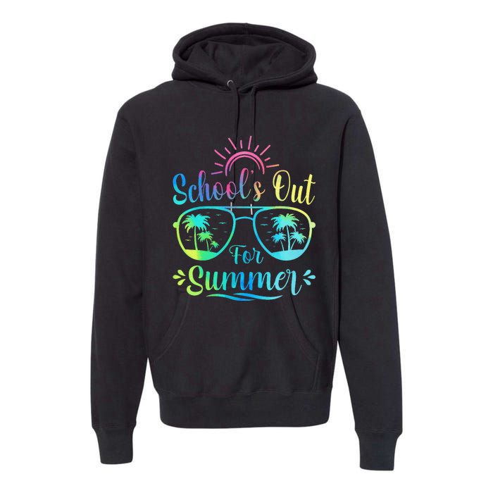 Retro Last Day Of School Schools Out Summer Teacher Premium Hoodie