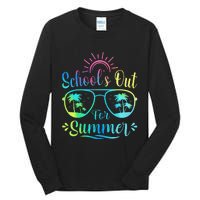 Retro Last Day Of School Schools Out Summer Teacher Tall Long Sleeve T-Shirt