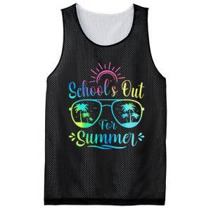 Retro Last Day Of School Schools Out Summer Teacher Mesh Reversible Basketball Jersey Tank