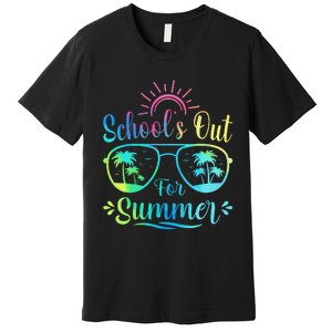 Retro Last Day Of School Schools Out Summer Teacher Premium T-Shirt