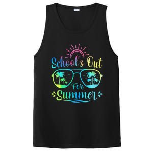 Retro Last Day Of School Schools Out Summer Teacher PosiCharge Competitor Tank