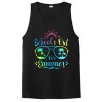 Retro Last Day Of School Schools Out Summer Teacher PosiCharge Competitor Tank