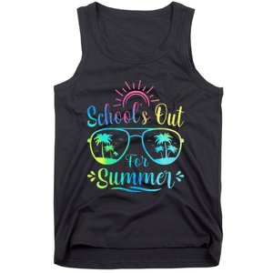 Retro Last Day Of School Schools Out Summer Teacher Tank Top