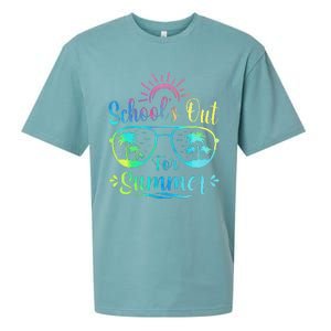 Retro Last Day Of School Schools Out Summer Teacher Sueded Cloud Jersey T-Shirt