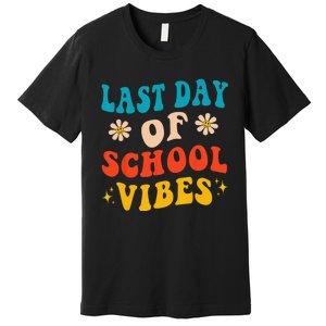 Retro Last Day Of School Schools Out Summer Teacher Premium T-Shirt