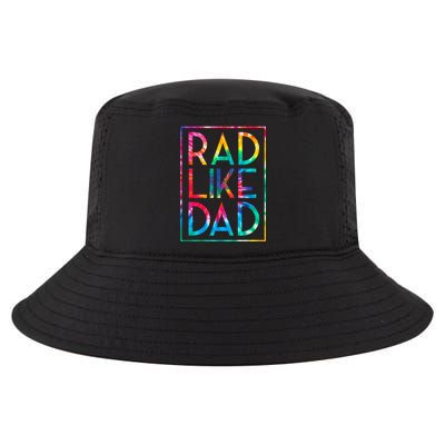 Rad Like Dad Tie Dye Funny Fathers Day Cool Comfort Performance Bucket Hat