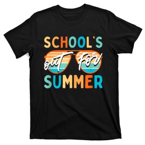 Retro Last Day Of School Schools Out For Summer Teacher T-Shirt